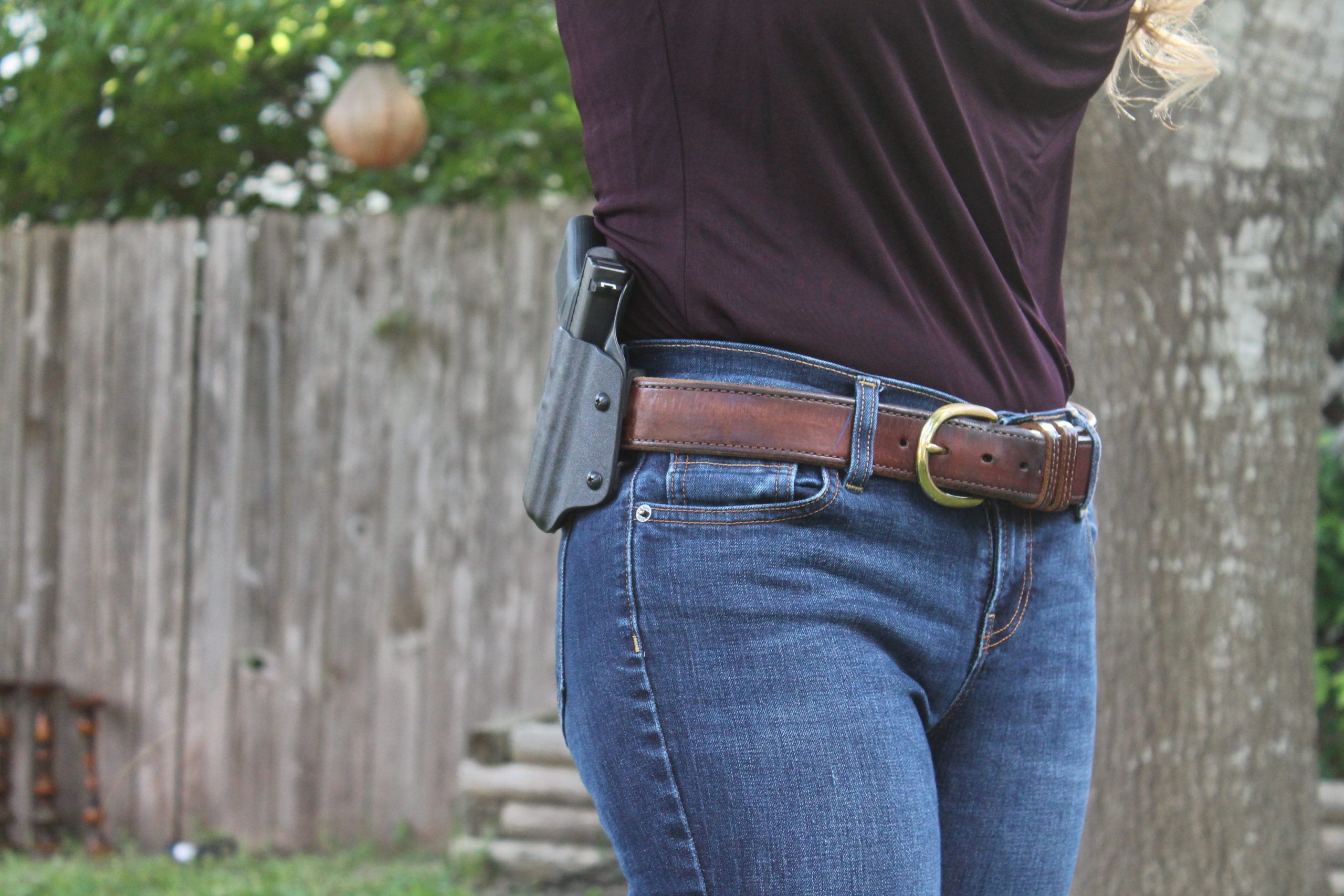 gun in holster