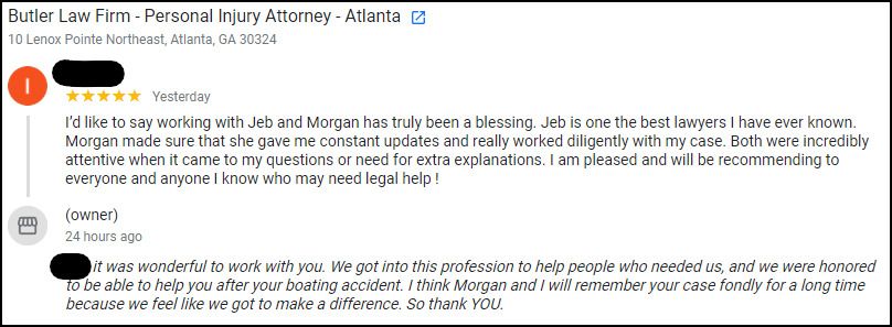 CLient review