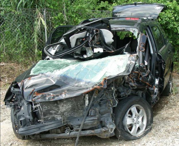 Picture of car after accident